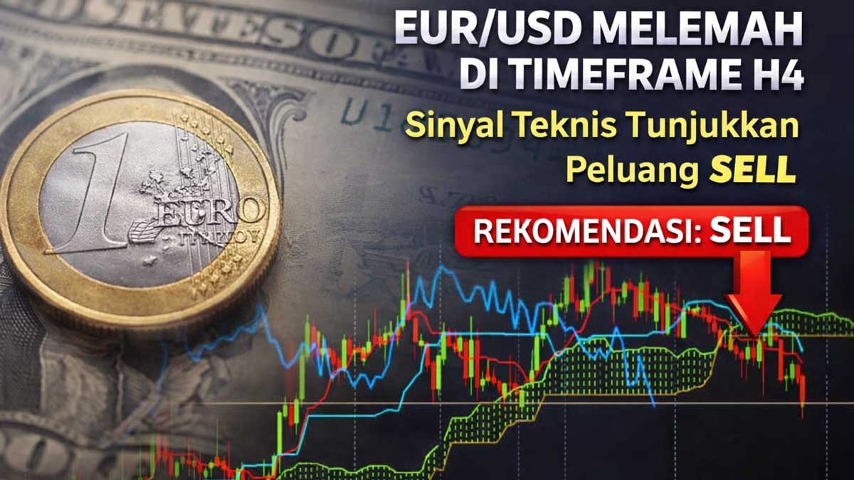 EUR/USD Melemah di Timeframe H4, Sinyal Teknis Tunjukkan Peluang SELL