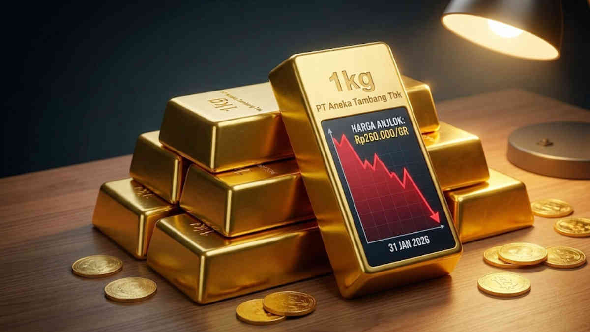 Harga Emas Antam Hari Ini 31 Januari 2026 Anjlok, Terparah dalam Sejarah!