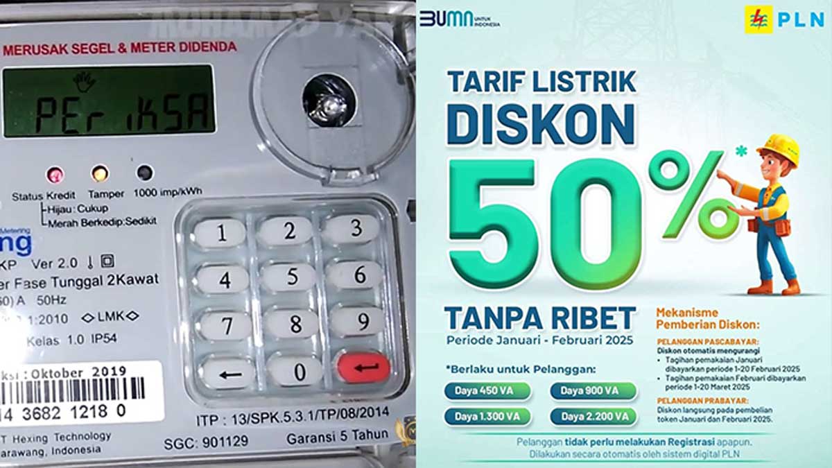 Uji Coba Diskon 50 Persen Token Listrik Rp100 Ribu, Pengguna Daya 900 VA Dapat KWH Segini