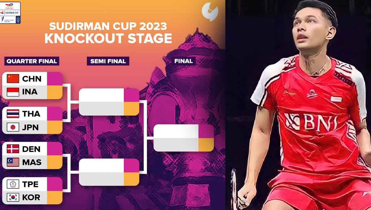 Link Nonton Sudirman Cup 2023 Indonesia versus China, Babak Perempat Final Hari Ini, Jumat (19/5)