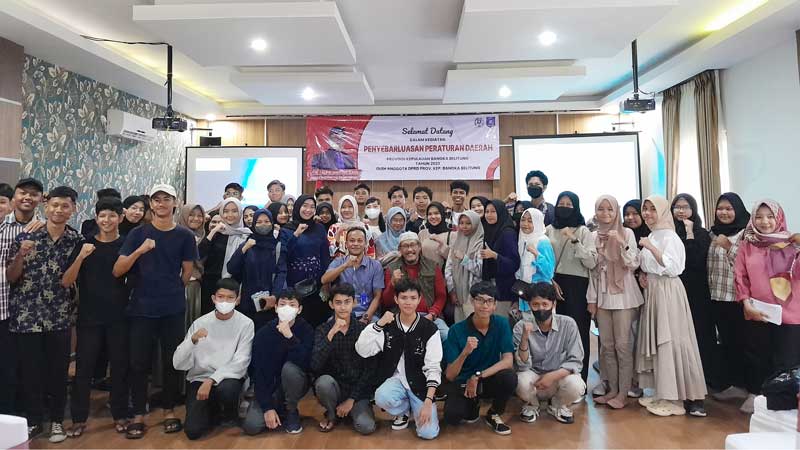 Taufik Mardin Sebarluaskan Perda Keolahragaan Babel di Hadapan Pemuda Belitung 