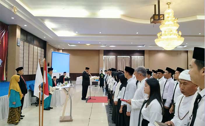 KPU Belitung Lantik 147 Anggota PPS, Berlanjut Kegiatan Bimtek
