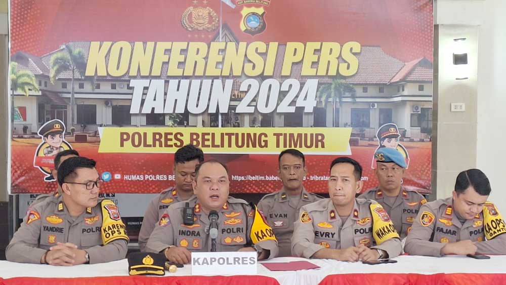 Jumlah Tindak Pidana di Beltim Naik Sepanjang 2024, Ini 5 Kasus Paling Menonjol