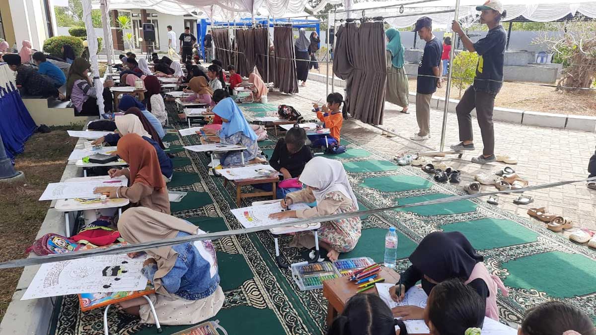 121 Pelajar Beltim Ikuti Lomba Kaligrafi dan Mewarnai di Selingsing, Ini Daftar Juara