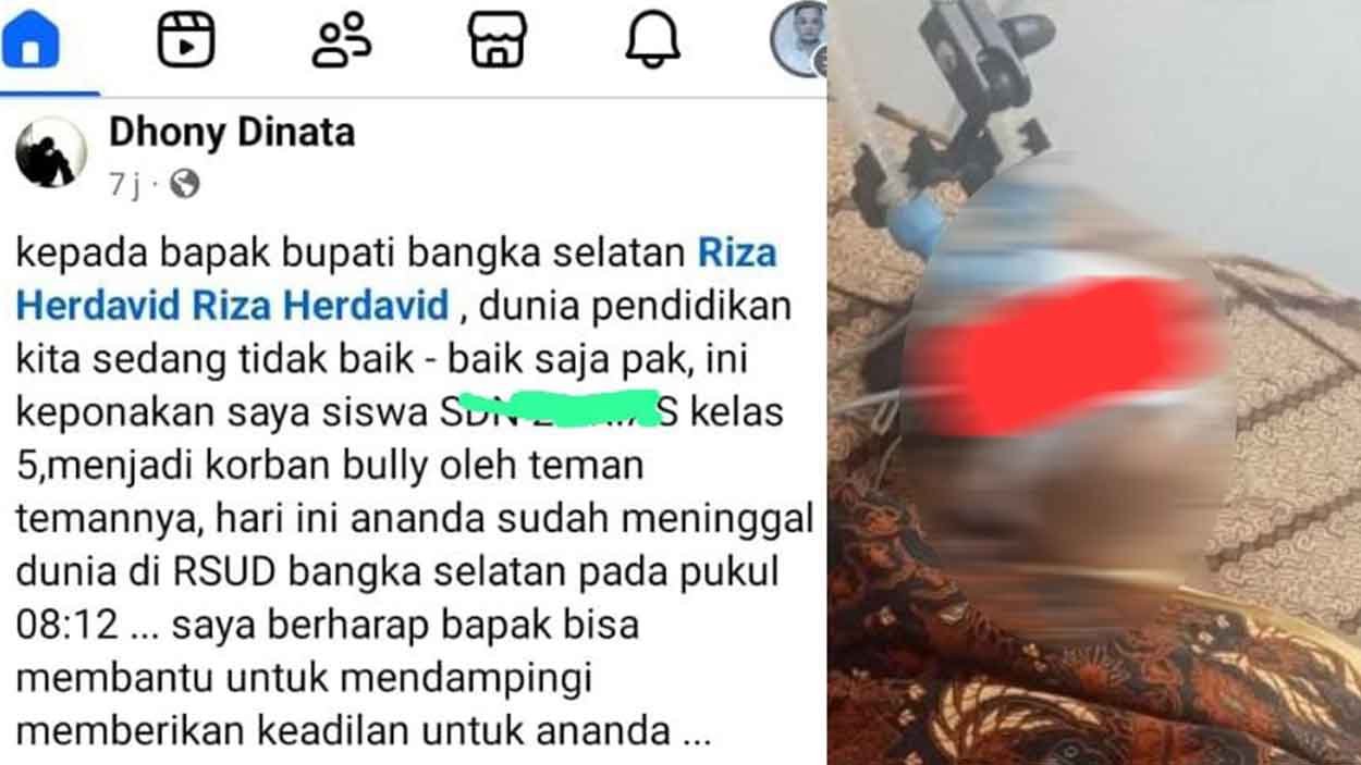Duka Dunia Pendidikan Babel, Siswa SD Diduga Jadi Korban Bullying Hingga Meninggal