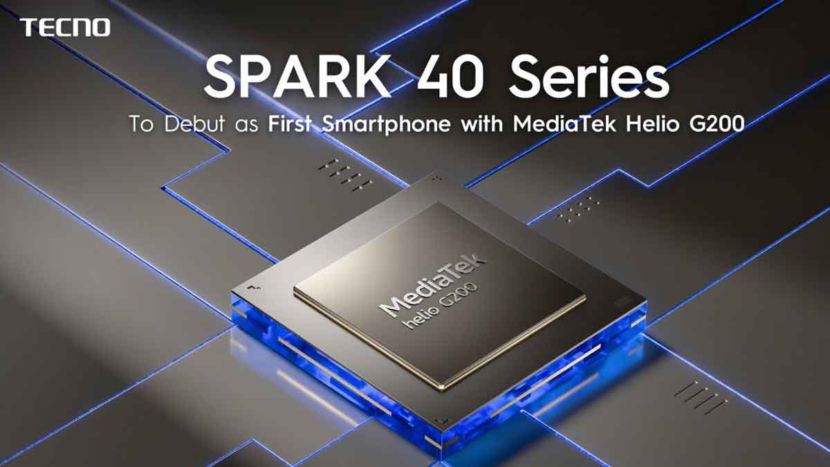 Makin Ngebut! Spesifikasi Lengkap Tecno Spark 40 Pro+ dengan Chipset Helio G200