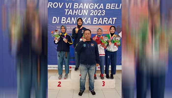  Taekwondo Belitung Raih 5 Medali di Hari Pertama Porprov Babel 2023 