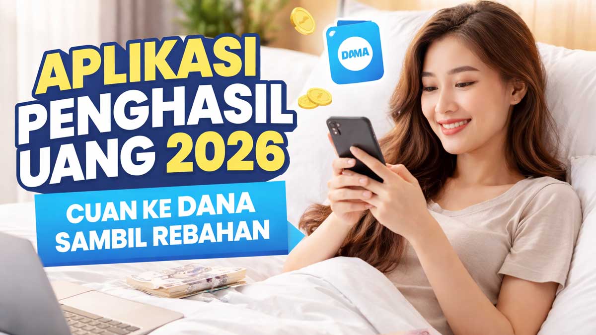 5 Aplikasi Penghasil Uang 2026, Cuan Saldo DANA Sambil Rebahan