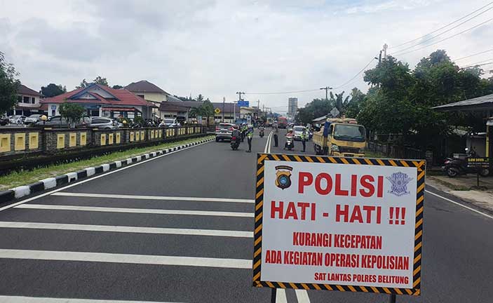 Pelanggar Lalu Lintas Selama OZM 2022 di Belitung Didominasi Pengendara Motor 