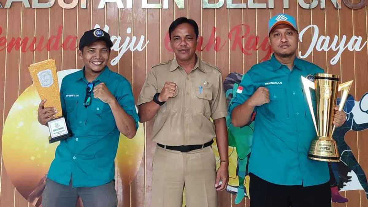 SMP Negeri 5 Tanjungpandan Keluar Sebagai Juara Umum Popda Belitung 2024
