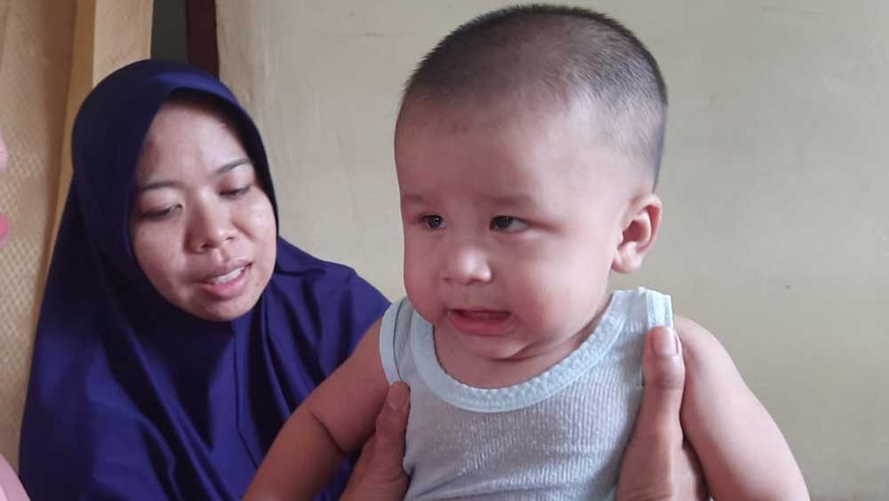 Kisah Bayi di Beltim yang Mengalami Kebutaan, Butuh Uluran Tangan untuk Pengobatan