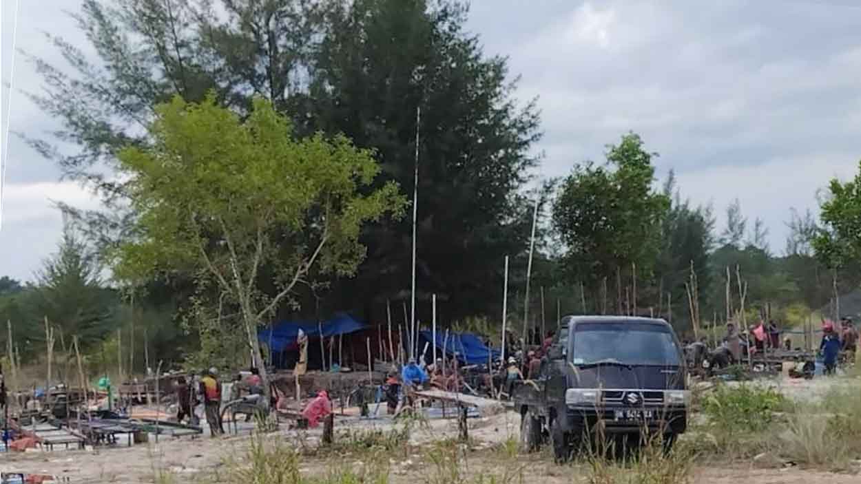 Penambang Timah Ilegal Serbu HLP Sungai Balai Sijuk, Diduga Dibekingi 6 Oknum Aparat
