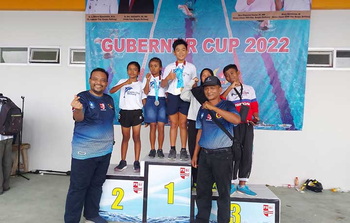 Kejuaraan Gubernur Cup, PRSI Belitung Raih 5 Medali Emas, 4 Perak dan 4 Perunggu