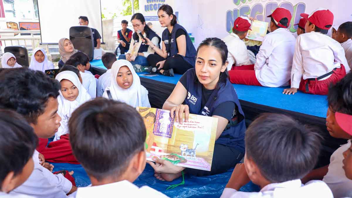 BRI Peduli Semarakkan Semangat Kemerdekaan Lewat Program Literasi Anak Negeri di Lombok