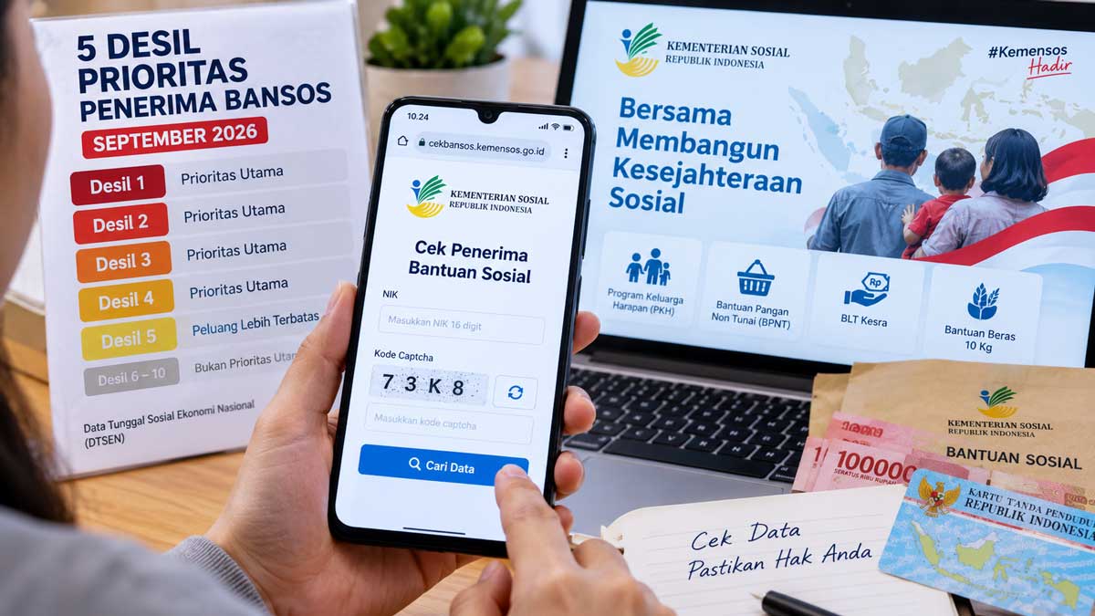 Cek Sekarang! 5 Desil Prioritas Penerima Bansos September 2026