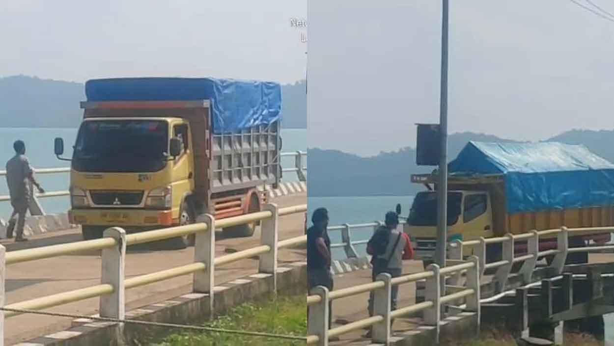 Truk-truk Diduga Bermuatan Timah Ilegal dari Belitung Bebas Keluar Pelabuhan Sadai, Siapa Dalangnya?