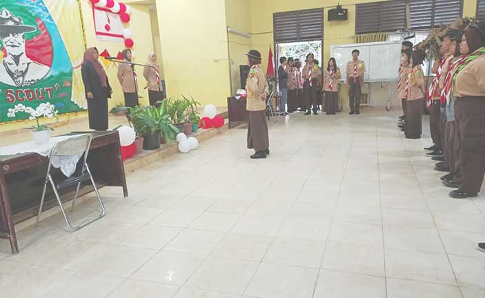 HUT Gudep SMK Negeri 1 Tanjungpandan Dimeriahkan dengan Berbagai Lomba 