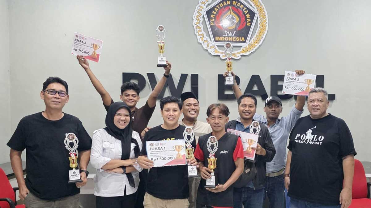 Juara Lomba Gaple Antarwartawan PWI Babel 2026, Ini Daftar Pemenangnya