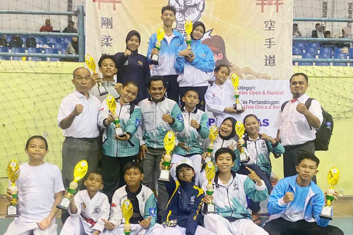 Prestasi Gemilang! Gojukai Belitung Juara Umum Kejurda Gojukai IX Babel 2025