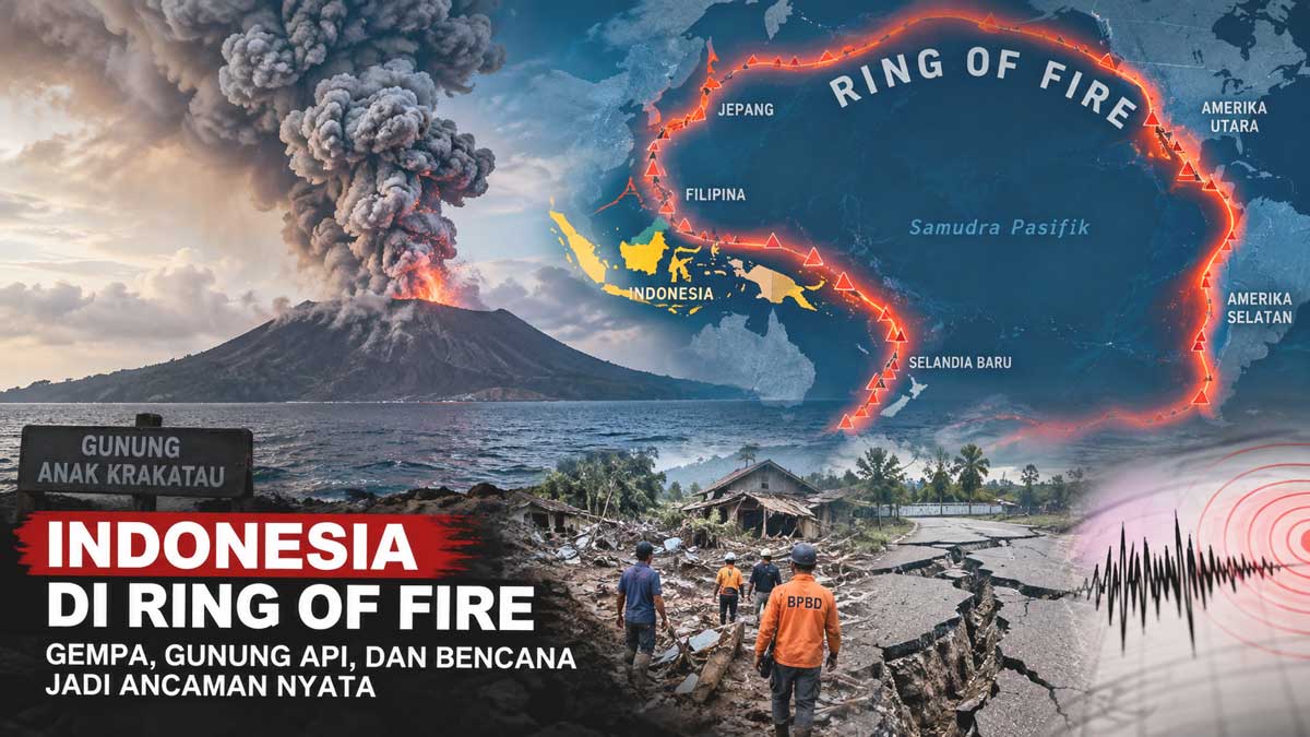 Di Balik Erupsi Anak Krakatau, Ini Alasan Indonesia Rentan Bencana di Ring of Fire