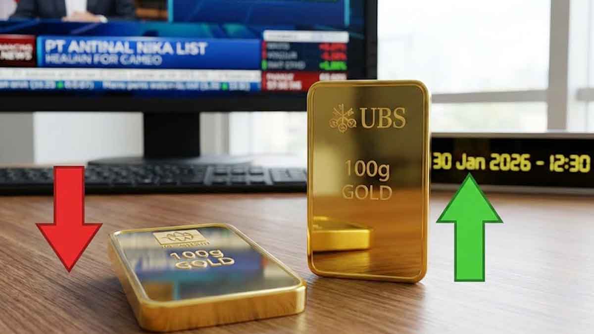 Anomali Harga Emas 30 Januari 2026: Antam Anjlok, Emas UBS di Pegadaian Justru Meroket