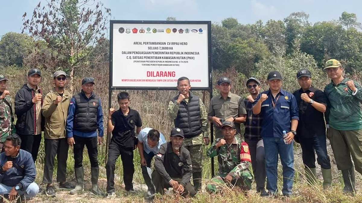 Lahan Tambang CV Irpau Hero di Membalong Disegel Satgas PKH, Santo: Siap, Biar Saja