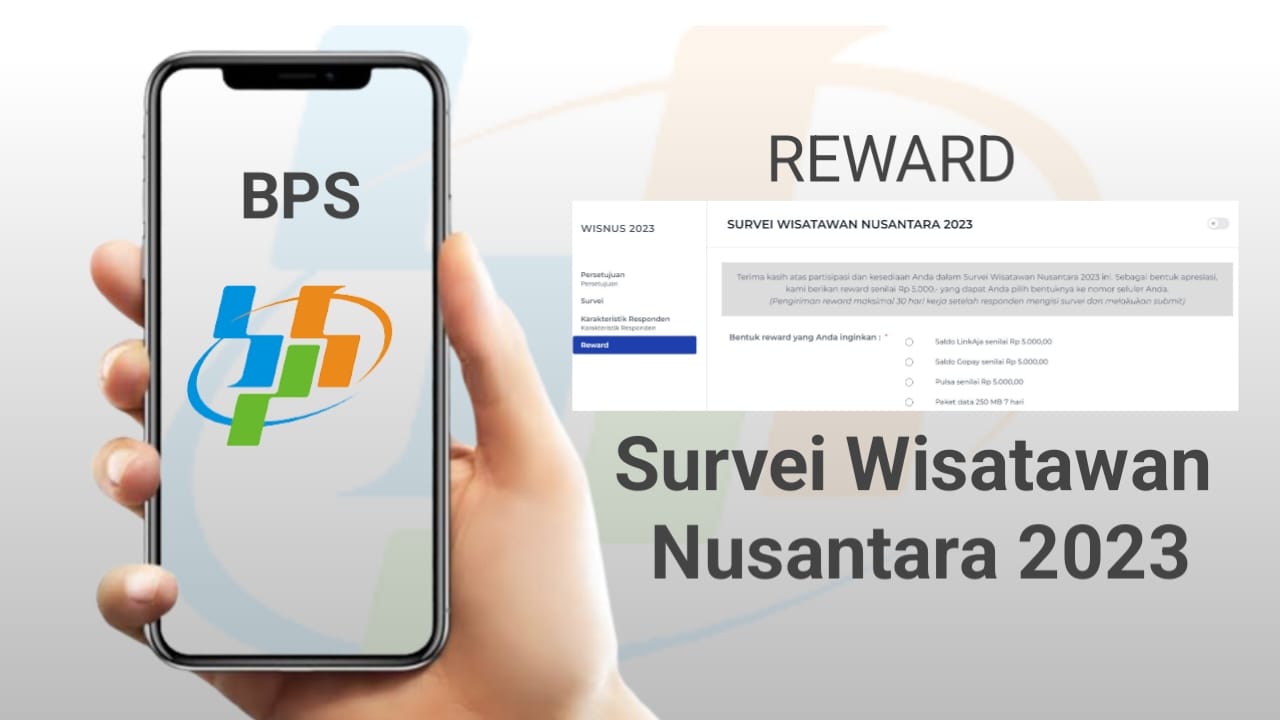 Mau Saldo LinkAja, Gopay Atau Pulsa Gratis? Yuk Isi Survei Wisatawan Nusantara 2023 BPS