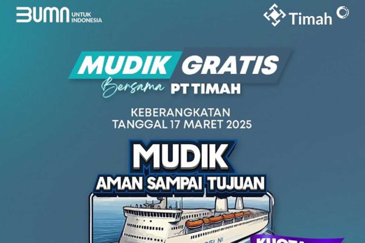 Info Mudik Gratis PT Timah 2025: 700 Kuota untuk Perantau, Cek Jadwal & Rutenya