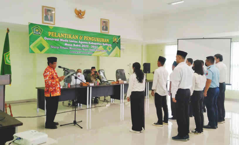 Generasi Muda Lintas Agama Resmi Dilantik FKBU Belitung, Ini Tugasnya