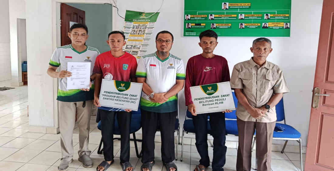 Baznas Belitung Bantu Rumah Layak Huni dan 4 WC untuk Warga Sijuk