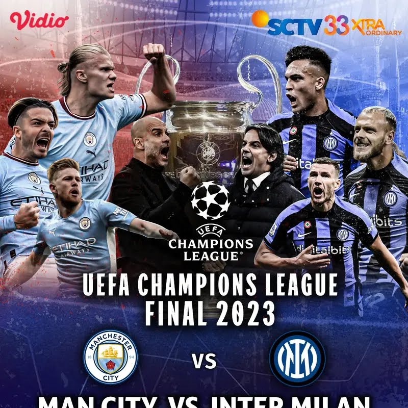 Jadwal Final Liga Champions Manchester City vs Inter Milan, Link Live Streaming dan Prediksi Pertandingan