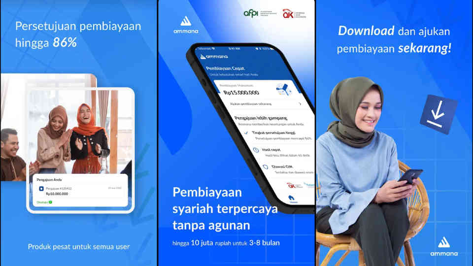 Cara Pinjam Uang Tanpa Riba 2023, Pinjol Ammana Fintech Syariah Resmi OJK, Berikut Langkahnya