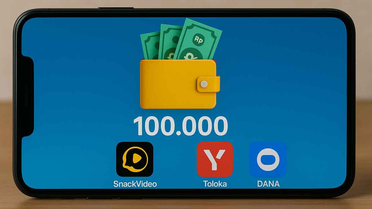 6 Aplikasi Penghasil Uang 100 Ribu per Hari Terbaru Mei 2025, Cuma Modal HP!