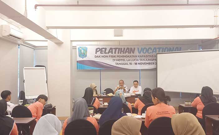 DKUKMPTK Belitung Gelar Pelatihan Peningkatan Kapasitas Pelaku UMKM 