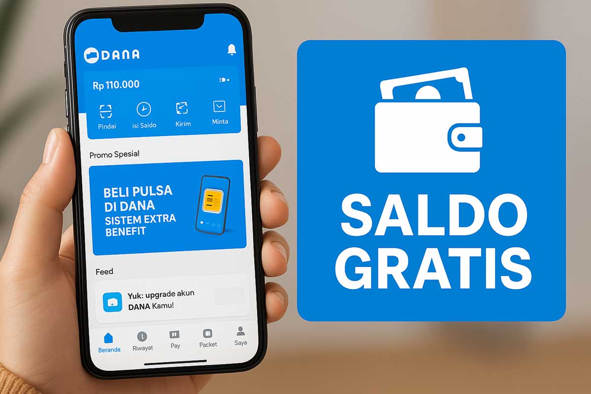 Mau Saldo Gratis? Ini Cara Resmi Dapat Saldo DANA Langsung dari Aplikasinya