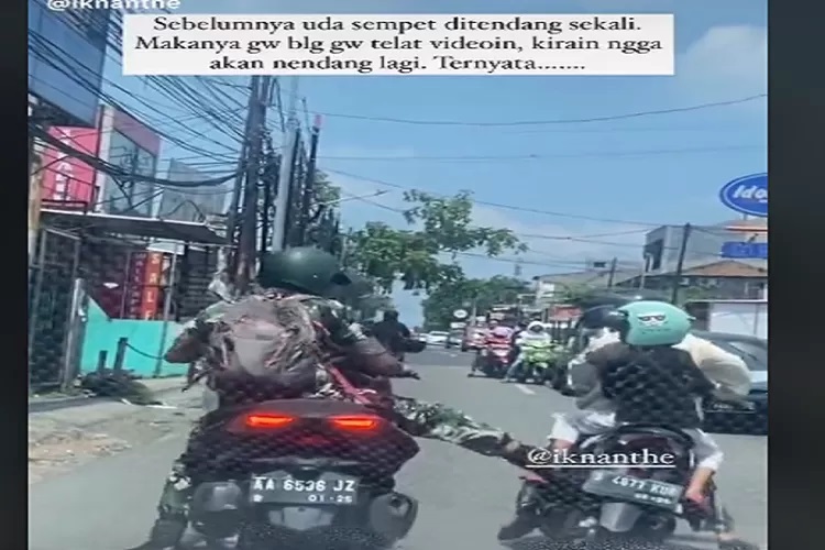 Viral Video Oknum TNI Tendang Pengendara Motor Gandeng Anak Kecil, Netizen Murka