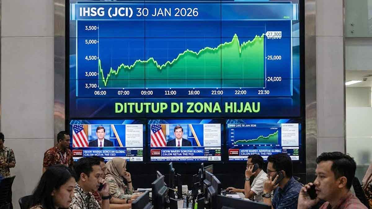 IHSG Bertahan di Zona Hijau 30 Januari 2026, Kevin Warsh Jadi Sorotan Global