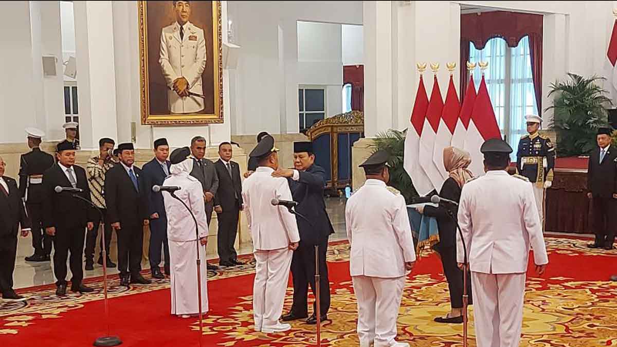 Gubernur Babel Resmi Dilantik Presiden Prabowo