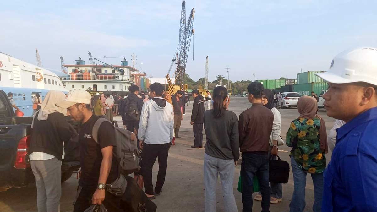 Arus Balik Lebaran 2026 di Pelabuhan Tanjungpandan Meningkat, Penumpang Capai 358 Orang