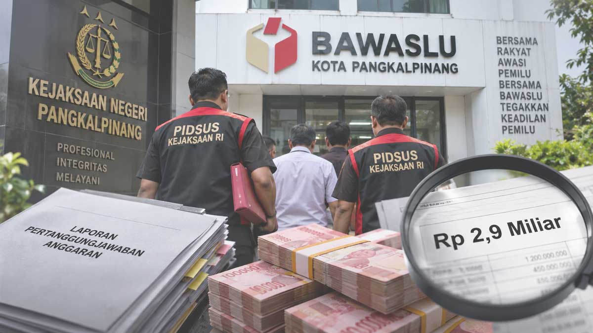 Dugaan Korupsi Anggaran Bawaslu Pangkalpinang Rp2,9 Miliar, Komisioner Diperiksa