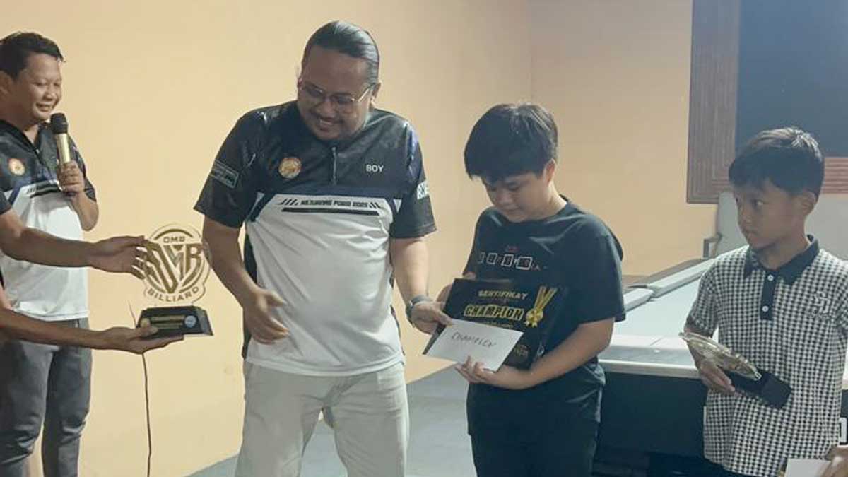 Pebiliar Cilik Juara Turnamen Biliar Pelajar POBSI Babel 2025, Final Berjalan Dramatis