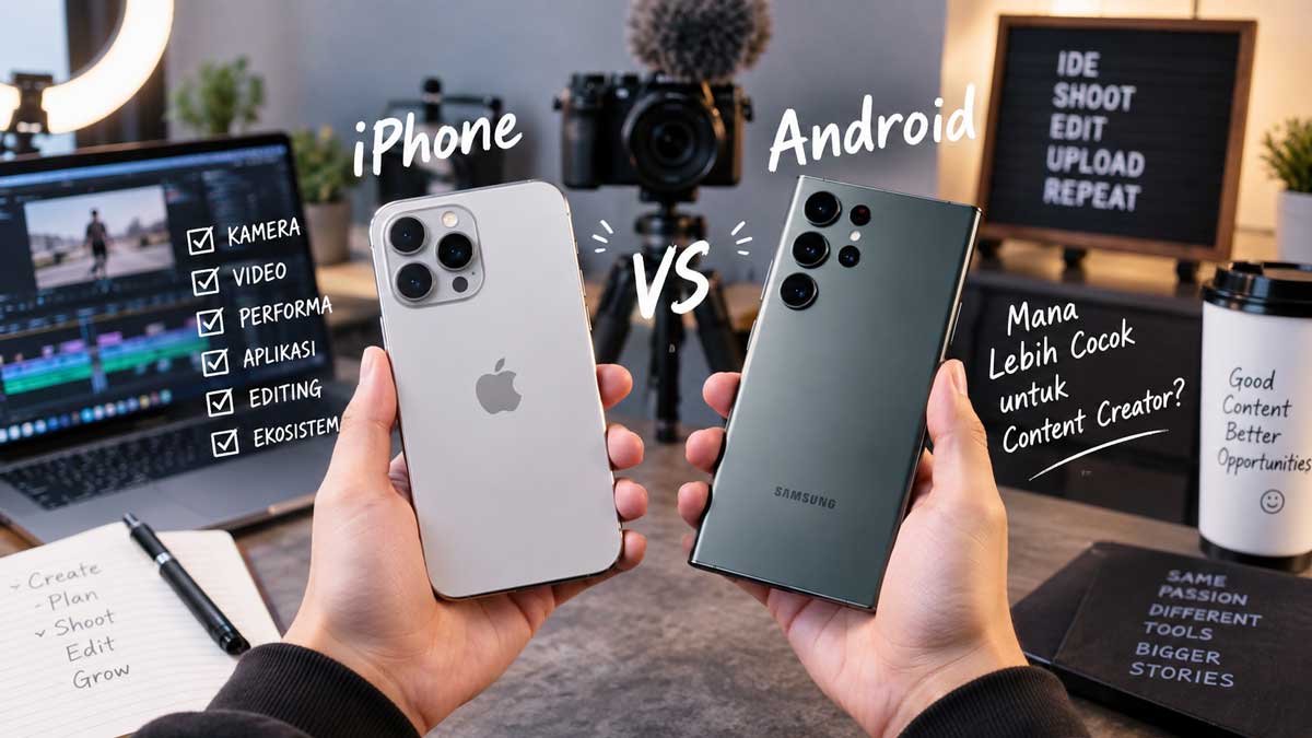 6 Alasan Content Creator Lebih Sering Pilih iPhone Ketimbang HP Android