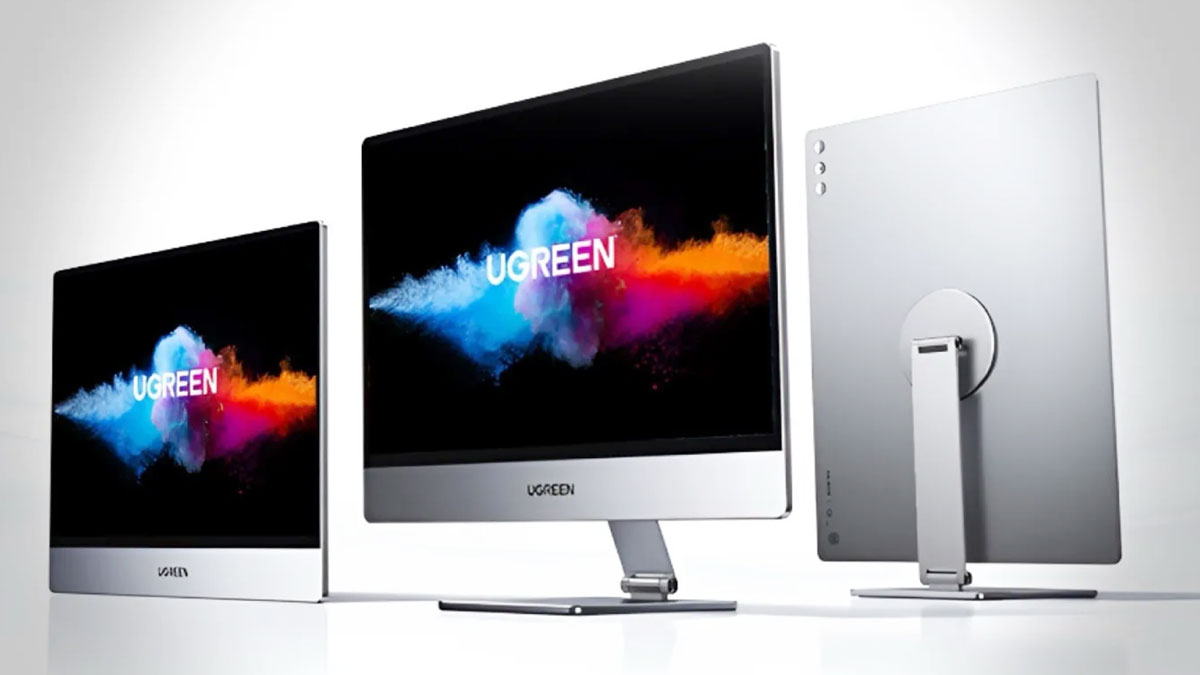 Monitor Portabel Ugreen AP16 Meluncur, Layar 2.5K 165Hz untuk Gaming dan Produktivitas