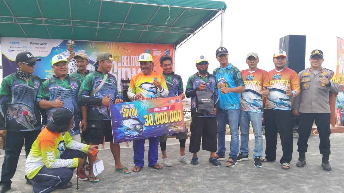 Daftar Juara Turnamen Mancing Belitong de Sintak 2023, Batro Fishing Team Raih Jackpot