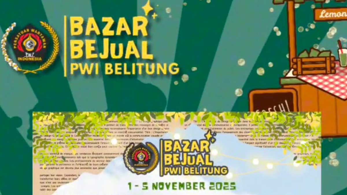 Bazar Bejual PWI Belitung 2025 Siap Meriahkan Pantai Tanjungpendam, Hadirkan Ratusan UMKM
