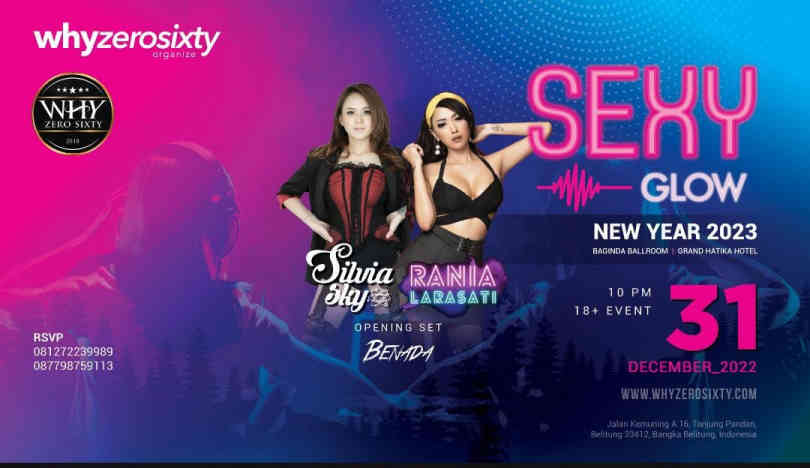 DJ Sexy Glow Siap Getarkan Malam Pergantian Tahun Baru 2023 di Belitung 