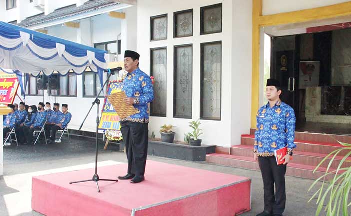 Peringatan HUT Korpri Ke-51, Pemkab Belitung Gelar Upacara