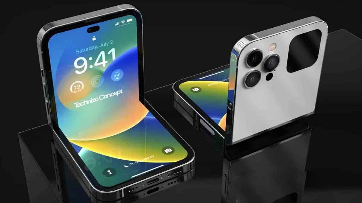 Bocoran iPhone Fold: Ponsel Lipat Apple Usung Kamera Bawah Layar dan Touch ID Samping