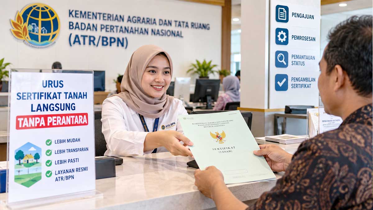 Urus Sertifikat Tanah Tak Perlu Perantara, ATR/BPN Minta Warga Datang Langsung