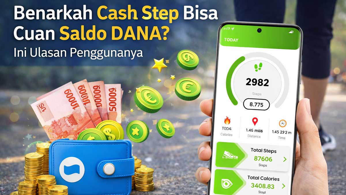 Benarkah Aplikasi Cash Step Bisa Cuan Saldo DANA? Ini Ulasan Penggunanya